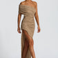 Laverna Midi Dress - Beige