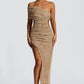 Laverna Midi Dress - Beige