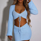 Leia Mini Skirt - Baby Blue