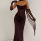 Liora Maxi Dress - Plum Brown