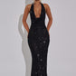 Lorena Maxi Dress - Black Lined
