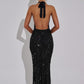 Lorena Maxi Dress - Black Lined