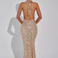 Lorena Maxi Dress - Gold Lined
