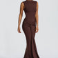 Lorenza Maxi Dress - Plum Brown