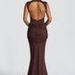 Lorenza Maxi Dress - Plum Brown