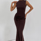 Lorenza Maxi Dress - Plum Brown