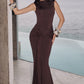 Lorenza Maxi Dress - Plum Brown