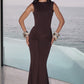 Lorenza Maxi Dress - Plum Brown