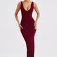 Lucinda Midi Dress - Burgundy
