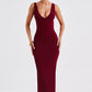 Lucinda Midi Dress - Burgundy