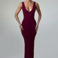 Lucinda Midi Dress - Burgundy