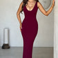 Lucinda Midi Dress - Burgundy