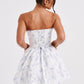 Maeve Mini Dress - Blue Ditsy Print