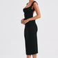 Malina Midi Dress - Black