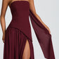 Maliyah Maxi Dress - Cherry Lacquer