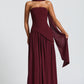 Maliyah Maxi Dress - Cherry Lacquer