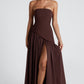 Maliyah Maxi Dress - Plum Brown