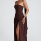 Maliyah Maxi Dress - Plum Brown