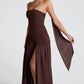 Maliyah Maxi Dress - Plum Brown