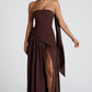 Maliyah Maxi Dress - Plum Brown