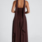 Maliyah Maxi Dress - Plum Brown