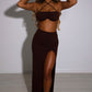 Mariana Maxi Skirt - Chocolate