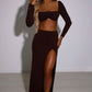 Mariana Maxi Skirt - Chocolate