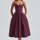 Mariella Midi Dress - Cherry Lacquer