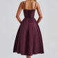 Mariella Midi Dress - Cherry Lacquer