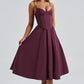 Mariella Midi Dress - Cherry Lacquer