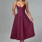 Mariella Midi Dress - Cherry Lacquer