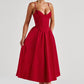 Mariella Midi Dress - Red