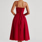 Mariella Midi Dress - Red