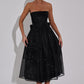 Marissa Midi Dress - Black Sparkle