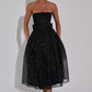 Marissa Midi Dress - Black Sparkle