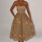 Marissa Midi Dress - Gold Sparkle