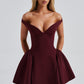 Marla Mini Dress - Cherry Lacquer