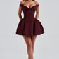 Marla Mini Dress - Cherry Lacquer