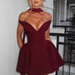 Marla Mini Dress - Cherry Lacquer