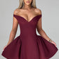 Marla Mini Dress - Cherry Lacquer