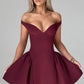 Marla Mini Dress - Cherry Lacquer