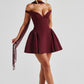 Marla Mini Dress - Cherry Lacquer