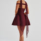 Marla Mini Dress - Cherry Lacquer