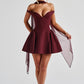 Marla Mini Dress - Cherry Lacquer