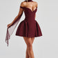 Marla Mini Dress - Cherry Lacquer