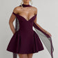 Marla Mini Dress - Cherry Lacquer