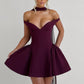 Marla Mini Dress - Cherry Lacquer