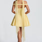 Marla Mini Dress - Lemon