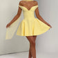 Marla Mini Dress - Lemon