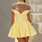 Marla Mini Dress - Lemon